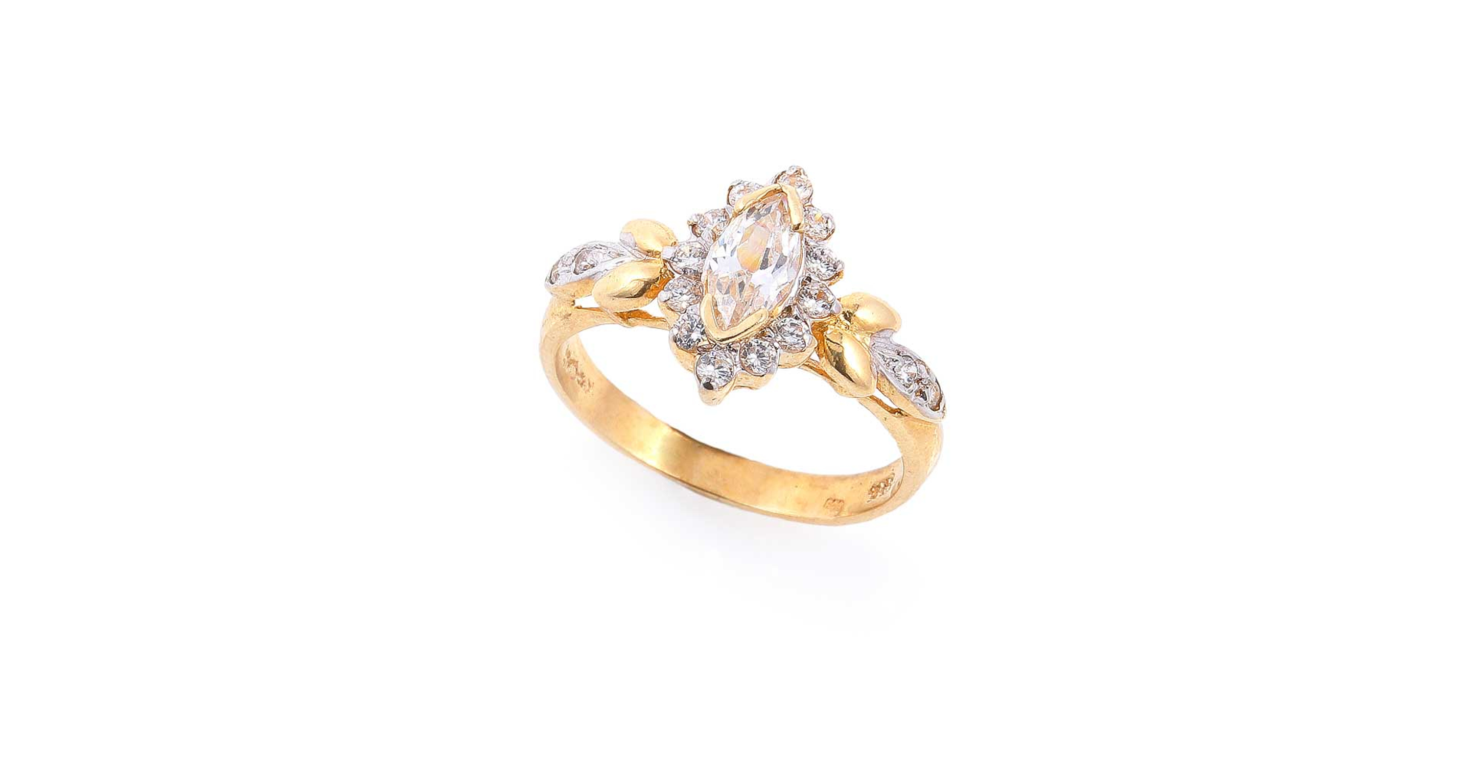 Monarch sárga arany női gyűrű - Arany gyűrű