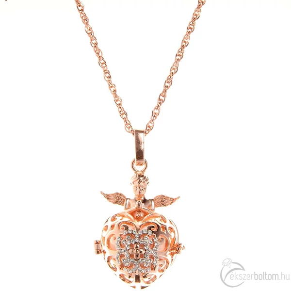 Olasz angyalhívó medál (Chiam'Angelo Cuore Rosà)