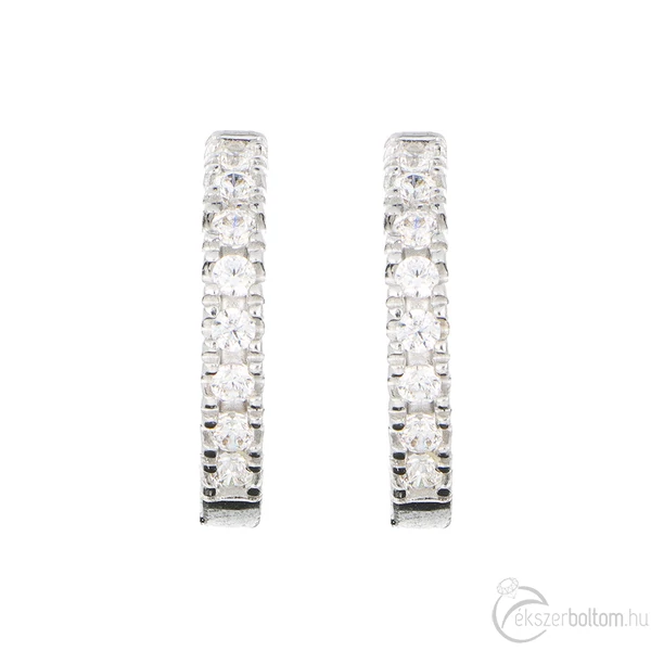 14 karátos fehér arany karika fülbevaló