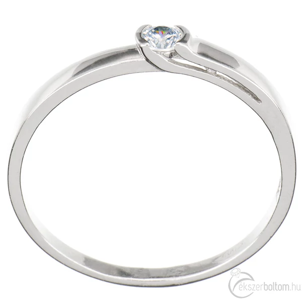 Fehér arany eljegyzési gyűrű