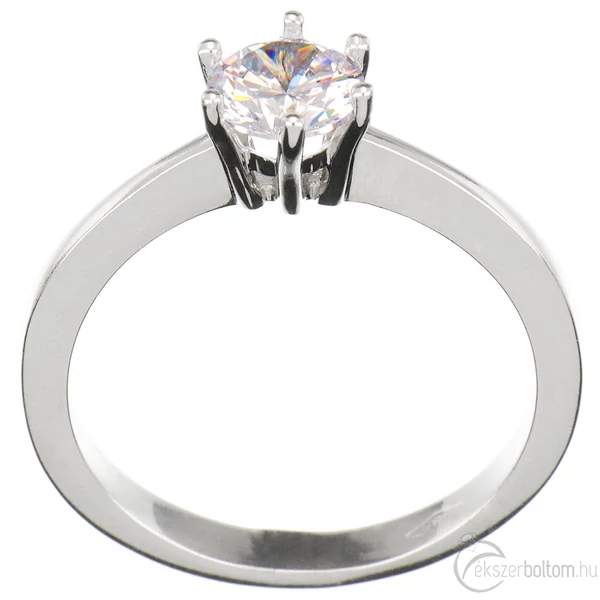 Fehér arany eljegyzési gyűrű