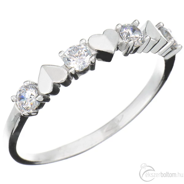 Szivecskés szoliter gyűrű