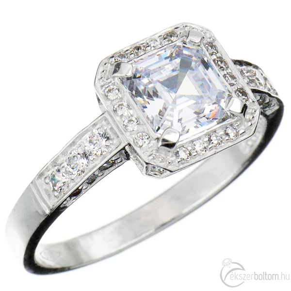 Sokköves eljegyzési gyűrű