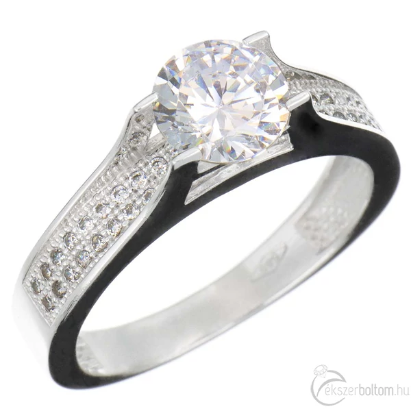 Sokköves eljegyzési gyűrű