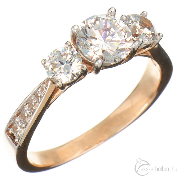 Sokköves eljegyzési gyűrű