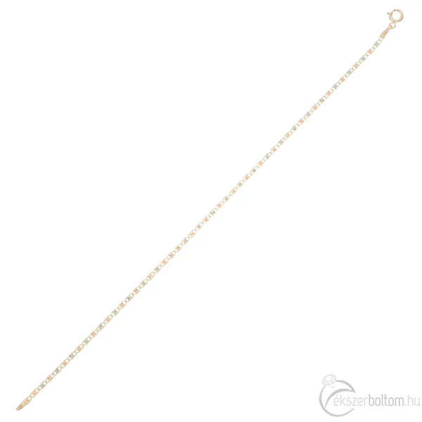 Trikolor arany karlánc 14 k, 1,04 g