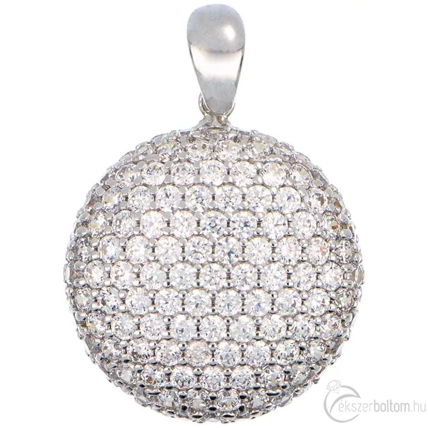 Domború köves medál