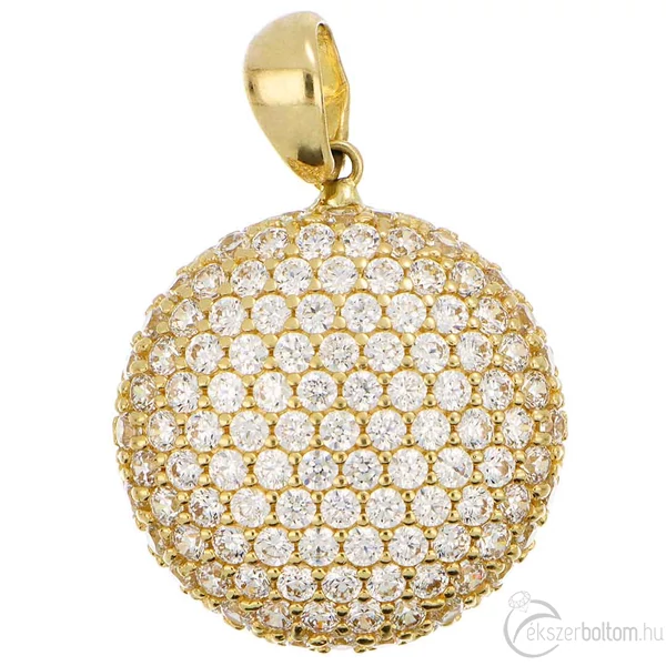 Domború köves medál