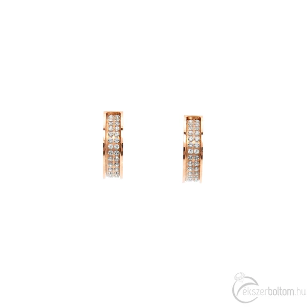 Cango & Rinaldi - Köllő Babett rose gold-fehér színű 17. fülbevalója