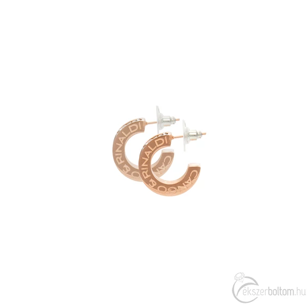 Cango & Rinaldi - Köllő Babett rose gold-fehér színű Crystal rock köves fülbevaló