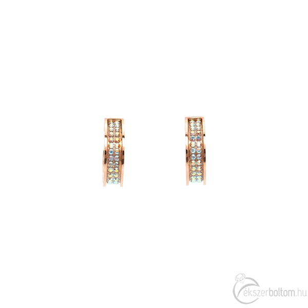 Cango & Rinaldi - Köllő Babett rose gold-AB színű 17. fülbevalója
