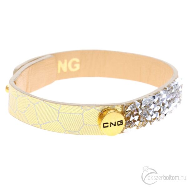 CNG arany színű mintás karkötő