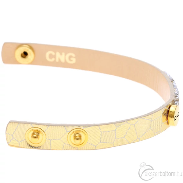 CNG arany színű mintás karkötő