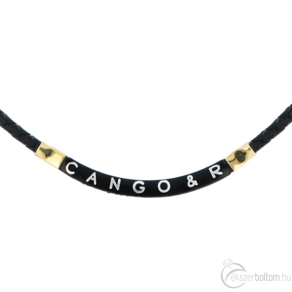 14 karátos sárga arany Cango & Rinaldi - fekete-arany színű Swarovski kristályos nyaklánc