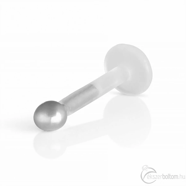 Diversa Labret Pallina 1,8 mm 18 karátos fehér arany orrpiercing