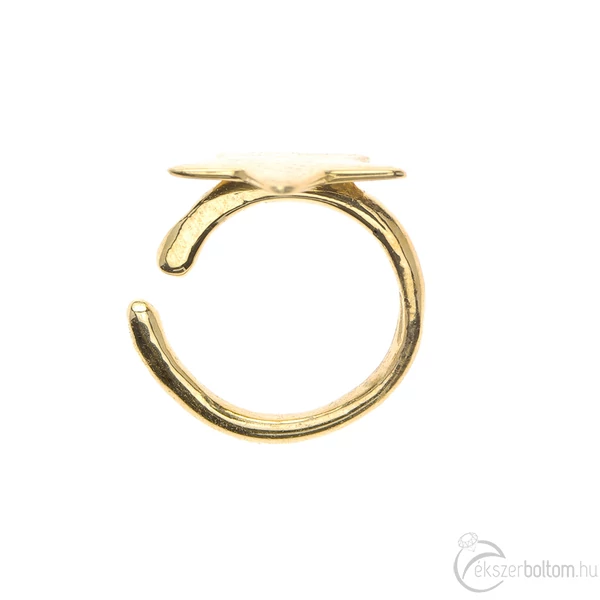 Diversa Anello con Stella 18 karátos sárga arany piercing