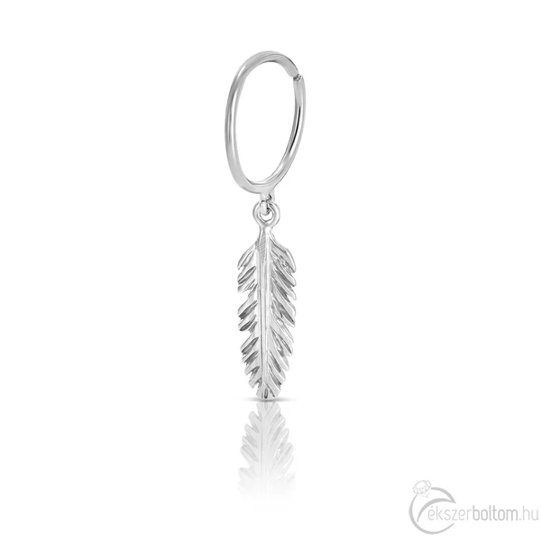 Piuma Bianca 18 karátos fehér arany fulpiercing