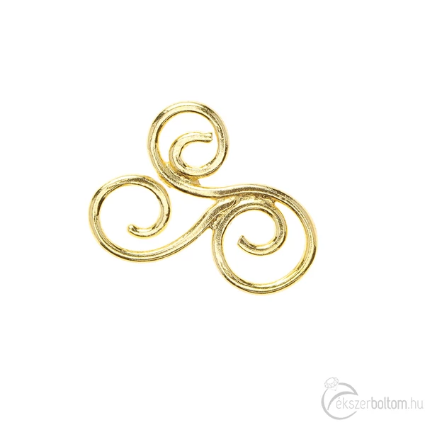 Diversa Triskelion sárga 18 kt arany orrpiercing