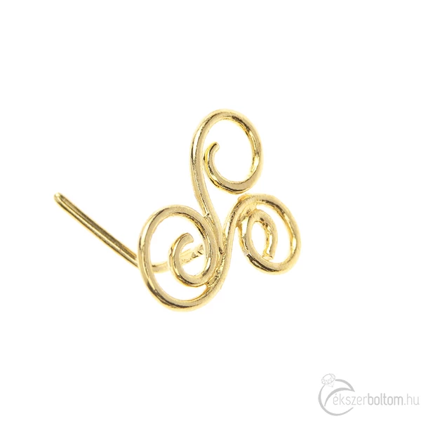 Diversa Triskelion sárga 18 kt arany orrpiercing