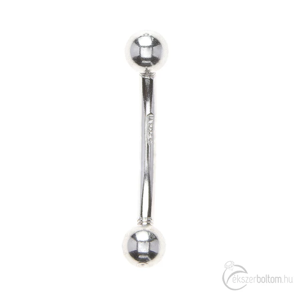 Diversa Curved Barbell 18kt fehér arany szemöldökpiercing