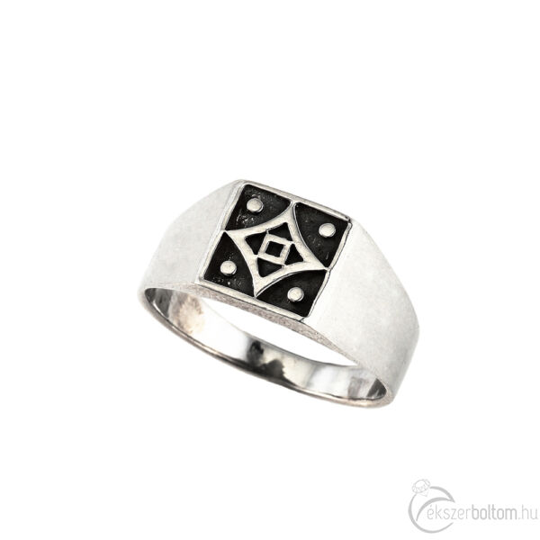 „Quadra” ezüst gyűrű
