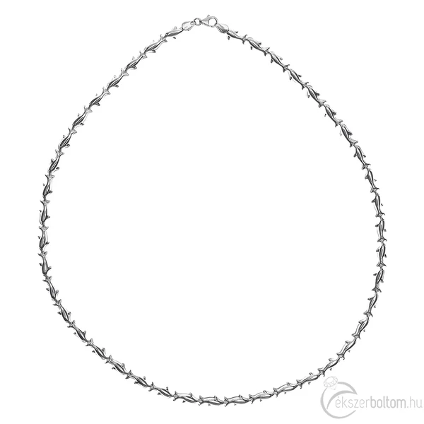 Ezüst delfinlánc ródiumozott 925 sterlinges, 8 g, 45 cm hosszú (5 mm széles)