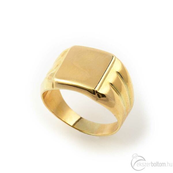 Sárga arany 14 karátos férfi pecsétgyűrű 