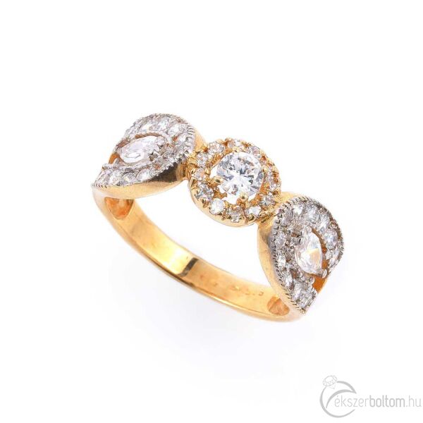 Sárga arany gyűrű 14 karátos - Mariazell