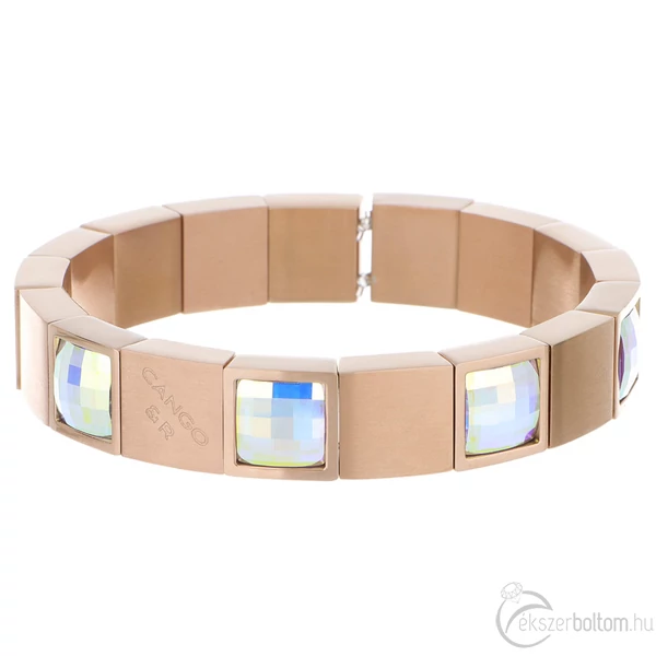 Cango & Rinaldi - Mosaic AB kristályos rose gold színű fém karkötő
