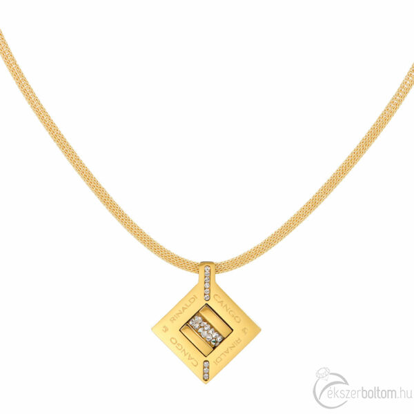 Cango & Rinaldi - Mosaic fehér szórt kristályos aranyszínű nyaklánc