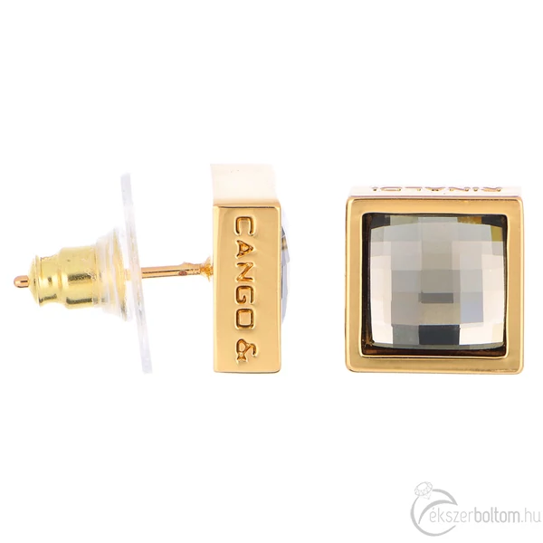 Cango & Rinaldi - Mosaic arany-black diamond színű Swarovski kristályos fülbevaló