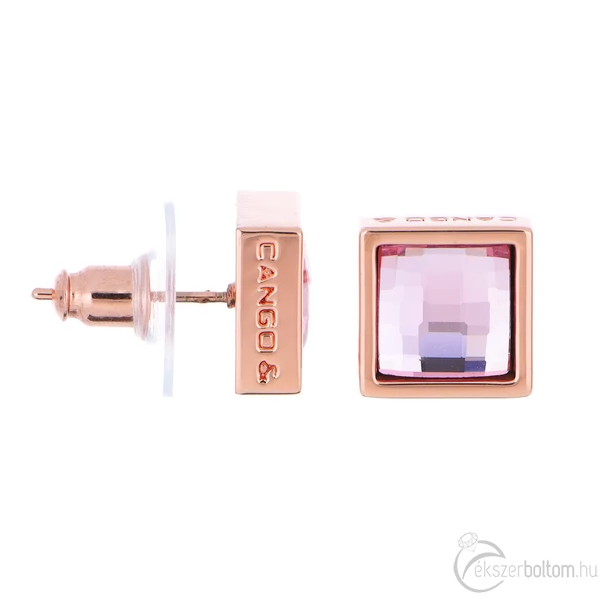 Cango & Rinaldi - Mosaic rose gold-rózsaszín színű Swarovski kristályos fülbevaló