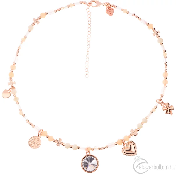 Cango & Rinaldi Peace & Love 2023 nyaklánc rose gold színben