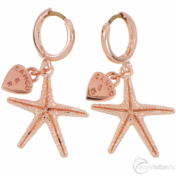 Cango & Rinaldi Peace & Love 2023 fülbevaló rose gold színben