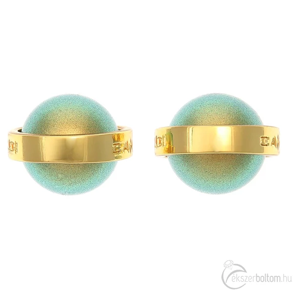 Cango & Rinaldi Pearl 2205F eozin zöld-arany fülbevaló
