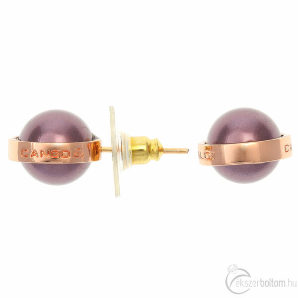 Cango & Rinaldi Pearl 2205F burgundy színű fülbevaló