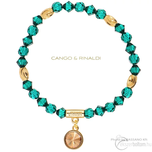 Cango & Rinaldi Sunshine sötétzöld karkötő