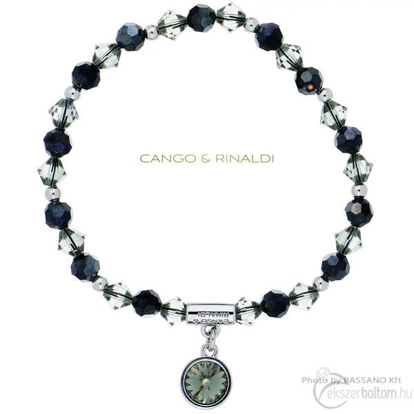 Cango & Rinaldi Sunshine szürke-fekete karkötő