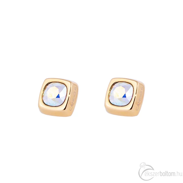 Cango & Rinaldi Cube arany színű fülbevaló AB kővel