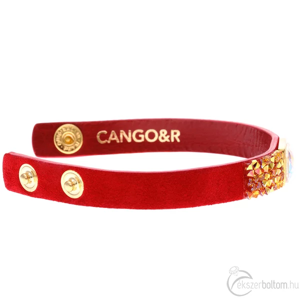Cango & Rinaldi LILLY matt piros bőr karkötő