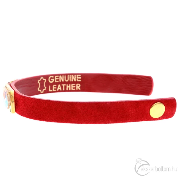 Cango & Rinaldi LILLY matt piros bőr karkötő