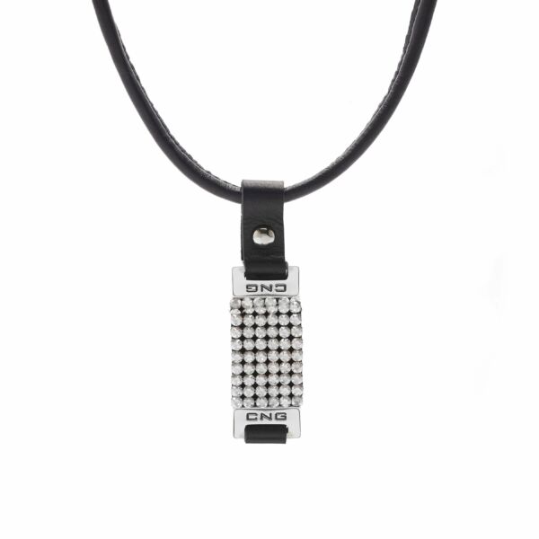 CNG Berlin - fekete/ezüst nyaklánc