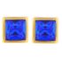 Cango & Rinaldi - Mosaic arany-kék színű Swarovski kristályos fülbevaló