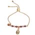 Cango &amp; Rinaldi - Pearl 2203K burgundy-rose gold színű karkötő