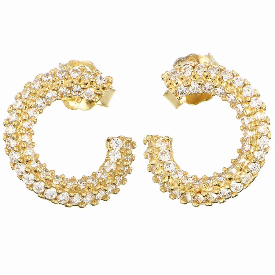 14 karátos sárga arany fülbevaló