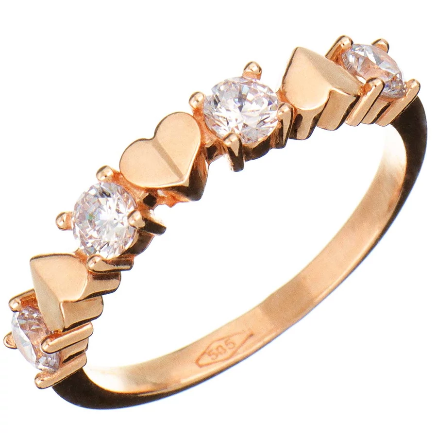 Szivecskés szoliter gyűrű