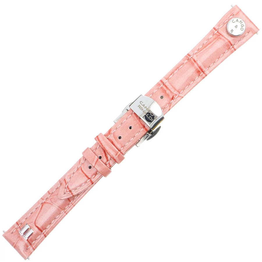 Cango & Rinaldi csere óraszíj pillangózárral - rózsaszín-ezüst Cango & Rinaldi csere óraszíj pillangózárral - rózsaszín-ezüst