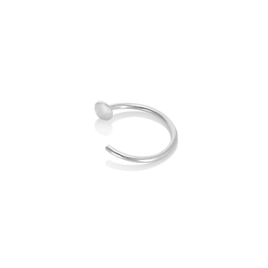 Diversa Anello Aperto 8 mm-es nyitott karika 18kt fehér orrpiercing