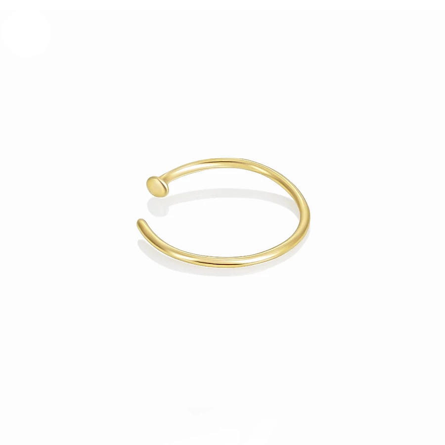Diversa Anello Aperto nyitott karika 18kt sárga orrpiercing