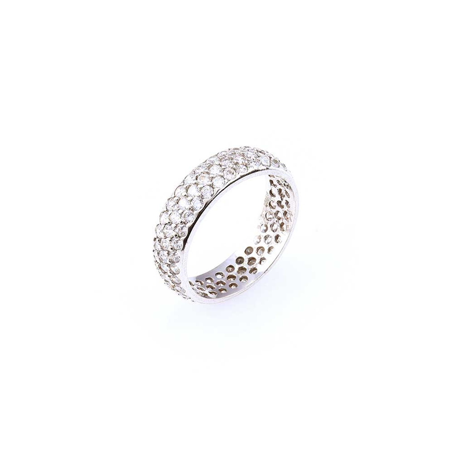 "Lisette" fehér arany gyűrű 14 karátos (56-os méret)